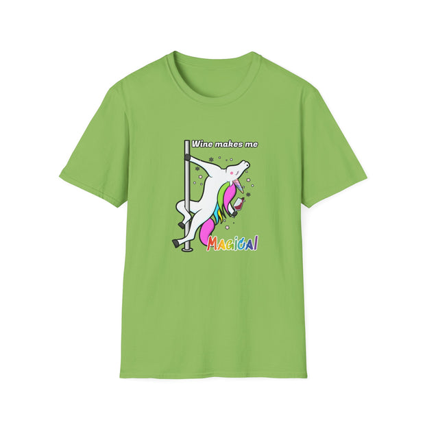 Unicorn Wine Unisex Softstyle T-Shirt