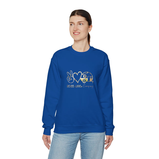 Peace Love Camping Unisex Heavy Blend™ Crewneck Sweatshirt