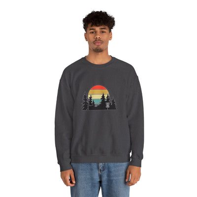 Retro Disc Golf Unisex Heavy Blend™ Crewneck Sweatshirt