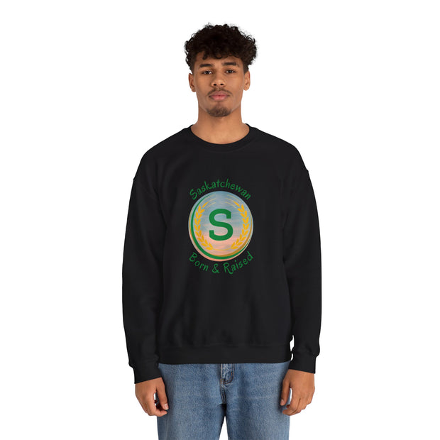 Saskatchewan Born & Raised Unisex Heavy Blend™ Crewneck Sweatshirt