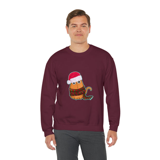 Christmas cat Unisex Heavy Blend™ Crewneck Sweatshirt