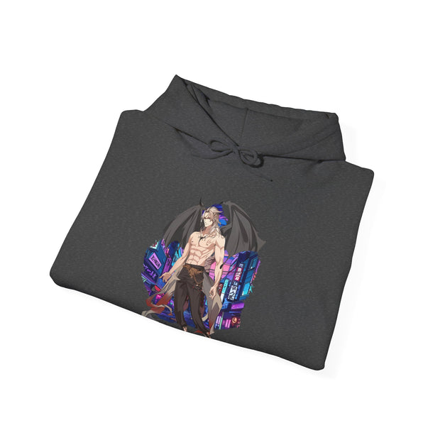 Anime Male Demon Unisex Heavy Blend™ Hooded Sweatshirt