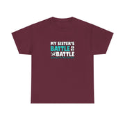 Sister Ovarian Cancer Unisex Heavy Cotton Tee