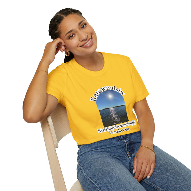 Cree Saskatchewan Skies Unisex Softstyle T-Shirt