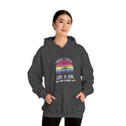 I Know I Throw Like A Girl Unisex Heavy Blend™ Hooded Sweatshirt