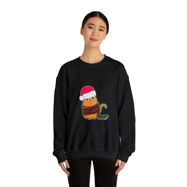Christmas cat Unisex Heavy Blend™ Crewneck Sweatshirt
