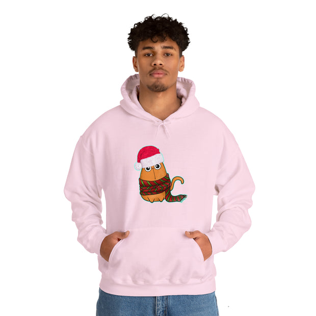Christmas cat Unisex Heavy Blend™ Hooded Sweatshirt