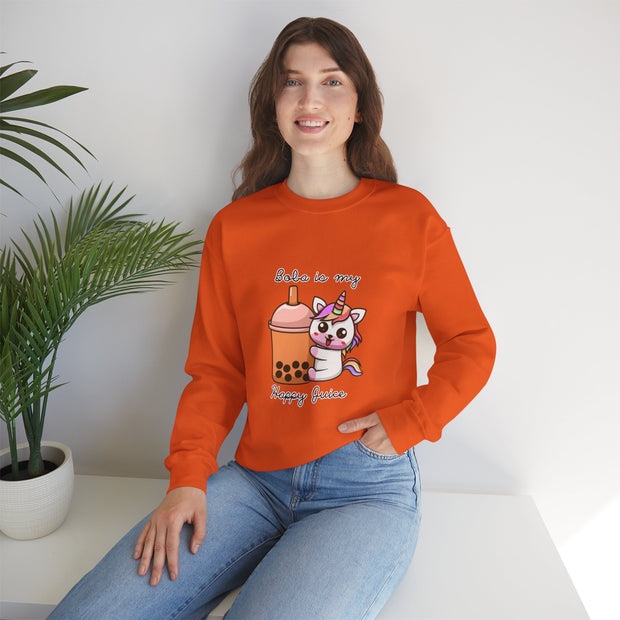 Unicorn Boba Unisex Heavy Blend™ Crewneck Sweatshirt
