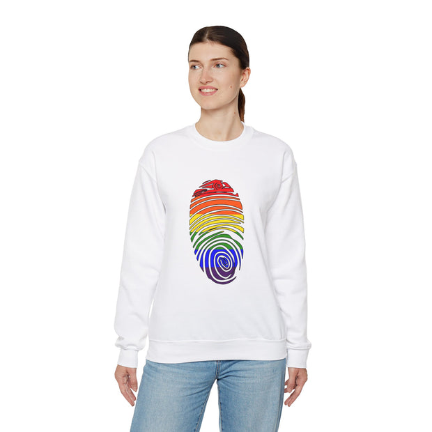 Pride Fingerprint Unisex Heavy Blend™ Crewneck Sweatshirt