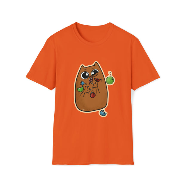 Christmas cat Unisex Softstyle T-Shirt