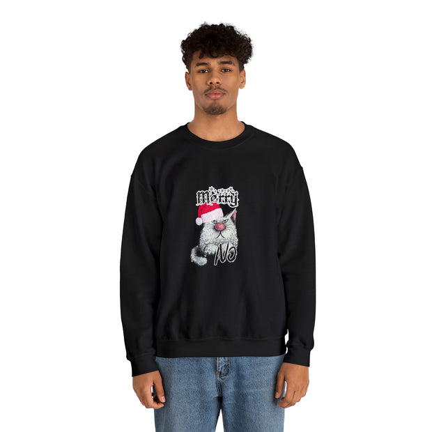 Christmas cat Unisex Heavy Blend™ Crewneck Sweatshirt
