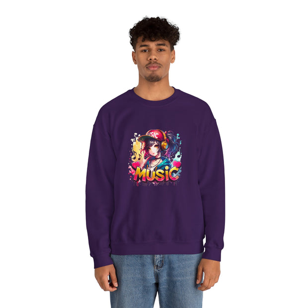 Graffiti Anime Girls Unisex Heavy Blend™ Crewneck Sweatshirt