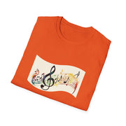 Musical Notes Unisex Softstyle T-Shirt