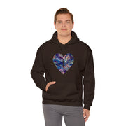 Heart Butterfly Unisex Heavy Blend™ Hooded Sweatshirt