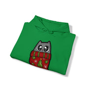Christmas Cat Unisex Heavy Blend™ Hooded Sweatshirt