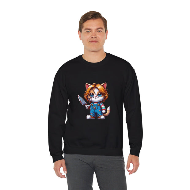 Horror Movie Cats Unisex Heavy Blend™ Crewneck Sweatshirt