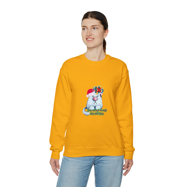 Christmas cat Unisex Heavy Blend™ Crewneck Sweatshirt