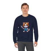 Horror Movie Cats Unisex Heavy Blend™ Crewneck Sweatshirt