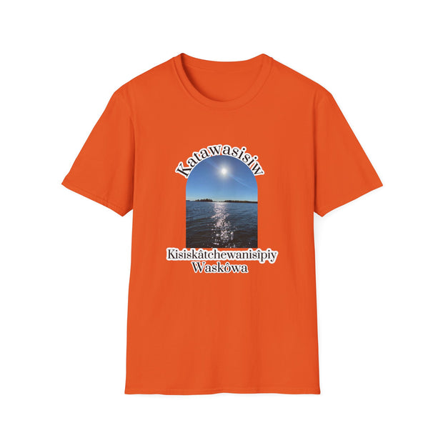 Cree Saskatchewan Skies Unisex Softstyle T-Shirt