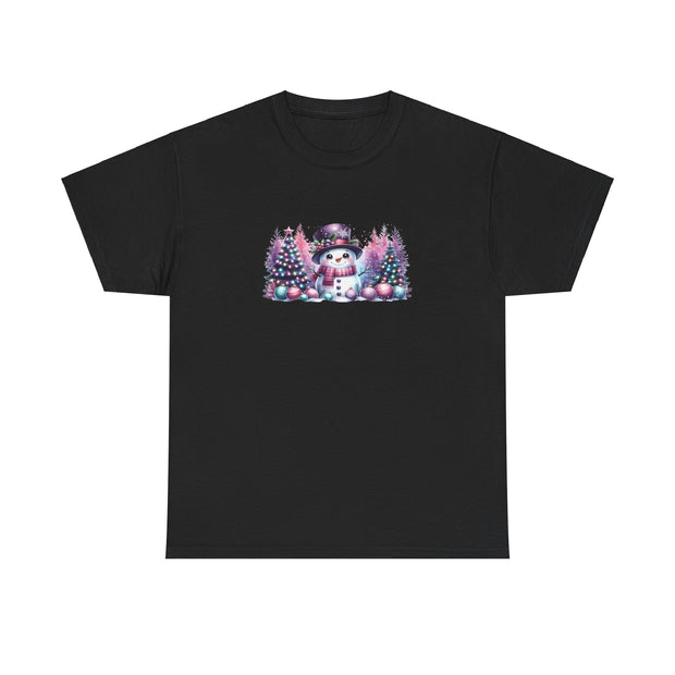 Pastel Snowman Unisex Heavy Cotton Tee