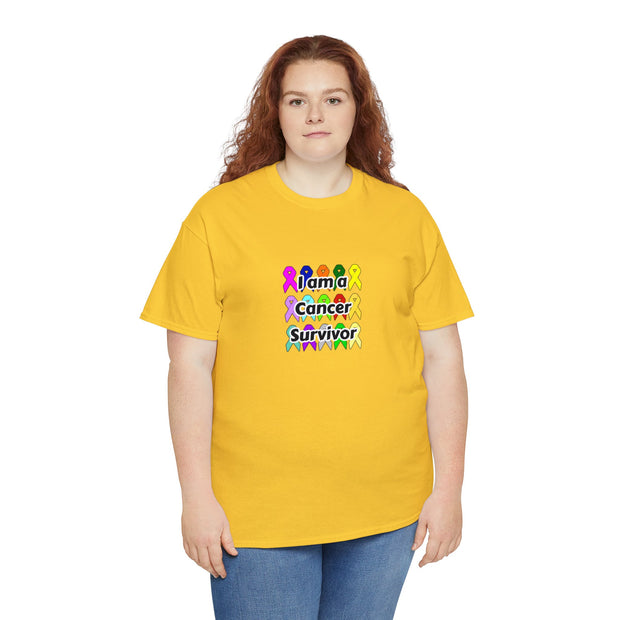 Cancer Survivor Unisex Heavy Cotton Tee