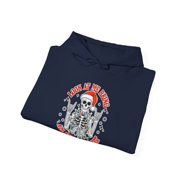 Festive Skeleton Unisex Heavy Blend™ Hooded Sweatshirt