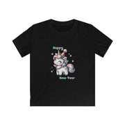 New Year Unicorn Kids Softstyle Tee