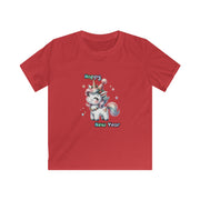 New Year Unicorn Kids Softstyle Tee