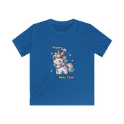 New Year Unicorn Kids Softstyle Tee