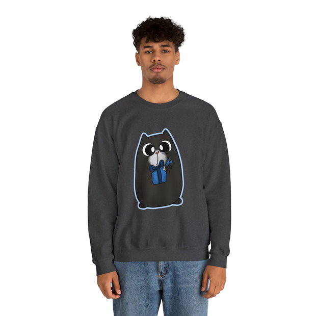 Christmas cat Unisex Heavy Blend™ Crewneck Sweatshirt