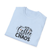 I Run on Coffee and Chaos Unisex Softstyle T-Shirt