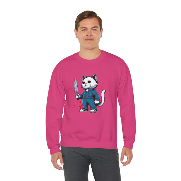 Horror Movie Cats Unisex Heavy Blend™ Crewneck Sweatshirt