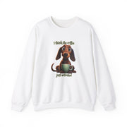Funny Coffee Dog Unisex Heavy Blend™ Crewneck Sweatshirt
