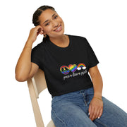 Peace Love and Pride Unisex Softstyle T-Shirt