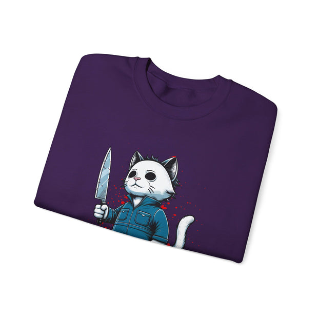 Horror Movie Cats Unisex Heavy Blend™ Crewneck Sweatshirt