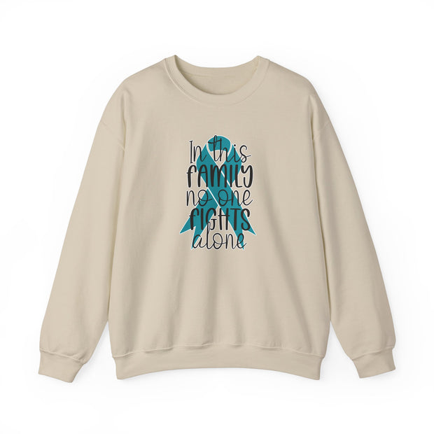 In this Family Support Unisex Heavy Blend™ Crewneck Sweatshirt