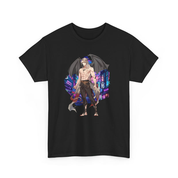 Anime Male Demon Unisex Heavy Cotton Tee