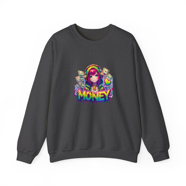 Graffiti Anime Girls Unisex Heavy Blend™ Crewneck Sweatshirt