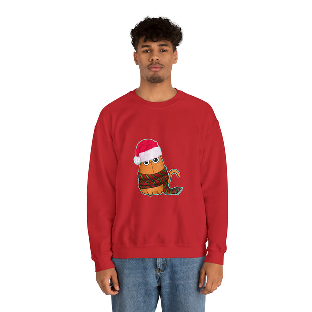 Christmas cat Unisex Heavy Blend™ Crewneck Sweatshirt