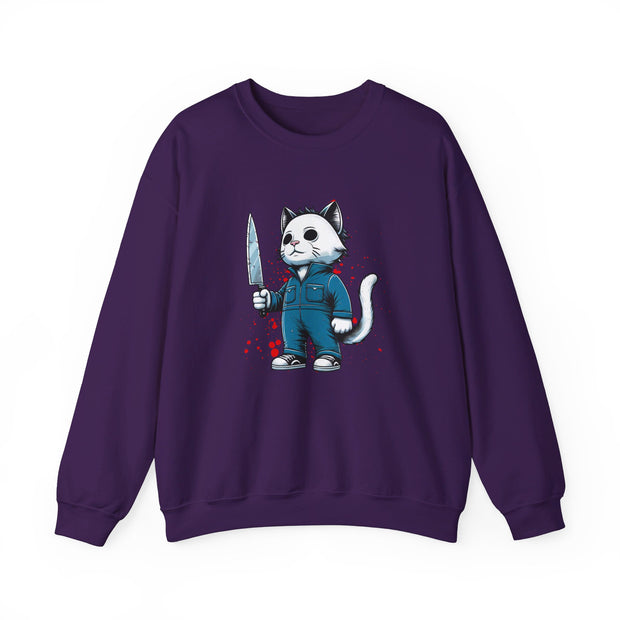 Horror Movie Cats Unisex Heavy Blend™ Crewneck Sweatshirt