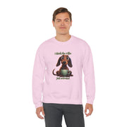 Funny Coffee Dog Unisex Heavy Blend™ Crewneck Sweatshirt