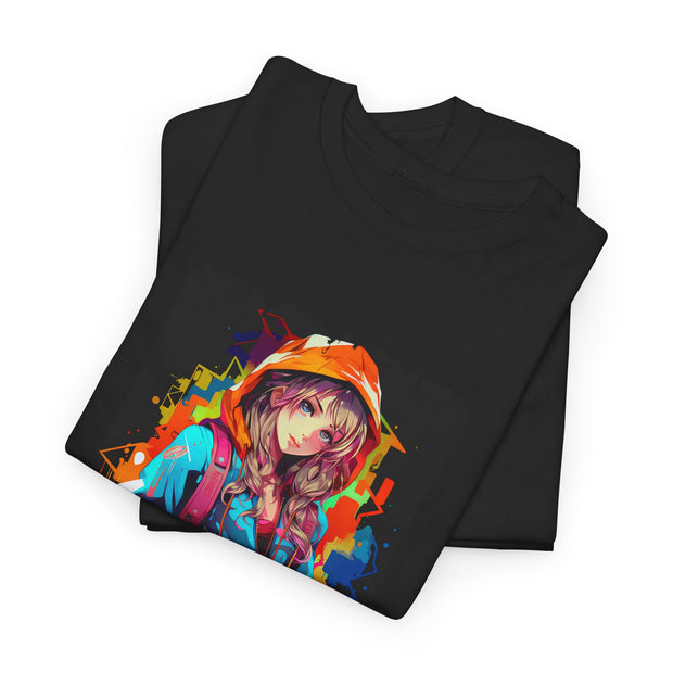Graffiti Anime Girls Unisex Heavy Cotton Tee
