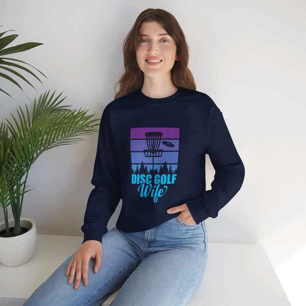 Disc Golf Wife Unisex Heavy Blend™ Crewneck Sweatshirt
