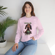 Funny Coffee Dog Unisex Heavy Blend™ Crewneck Sweatshirt