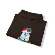 Christmas cat Unisex Heavy Blend™ Hooded Sweatshirt