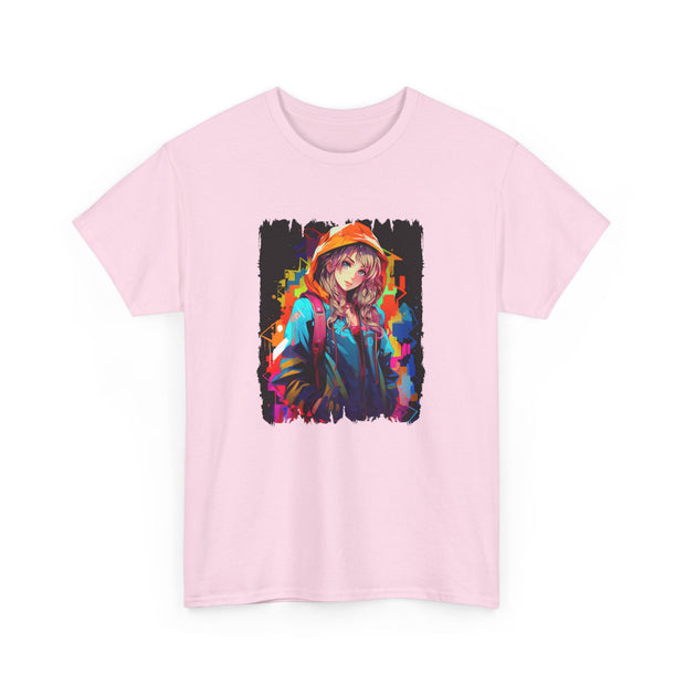 Graffiti Anime Girls Unisex Heavy Cotton Tee