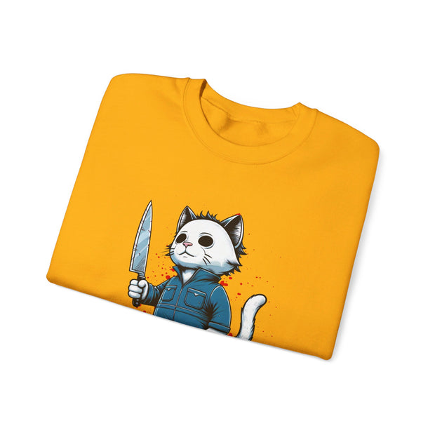 Horror Movie Cats Unisex Heavy Blend™ Crewneck Sweatshirt