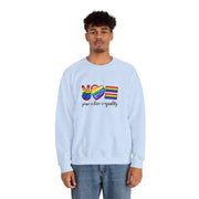 Peace Love Equality Unisex Heavy Blend™ Crewneck Sweatshirt