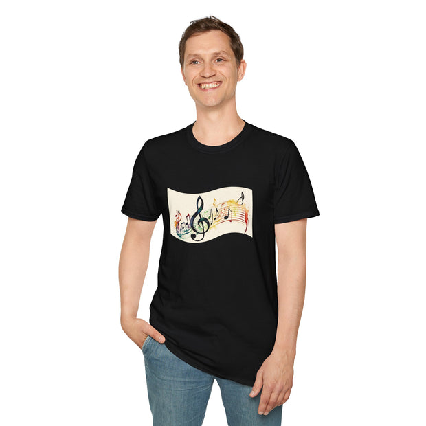 Musical Notes Unisex Softstyle T-Shirt
