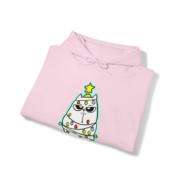Christmas Cat Unisex Heavy Blend™ Hooded Sweatshirt